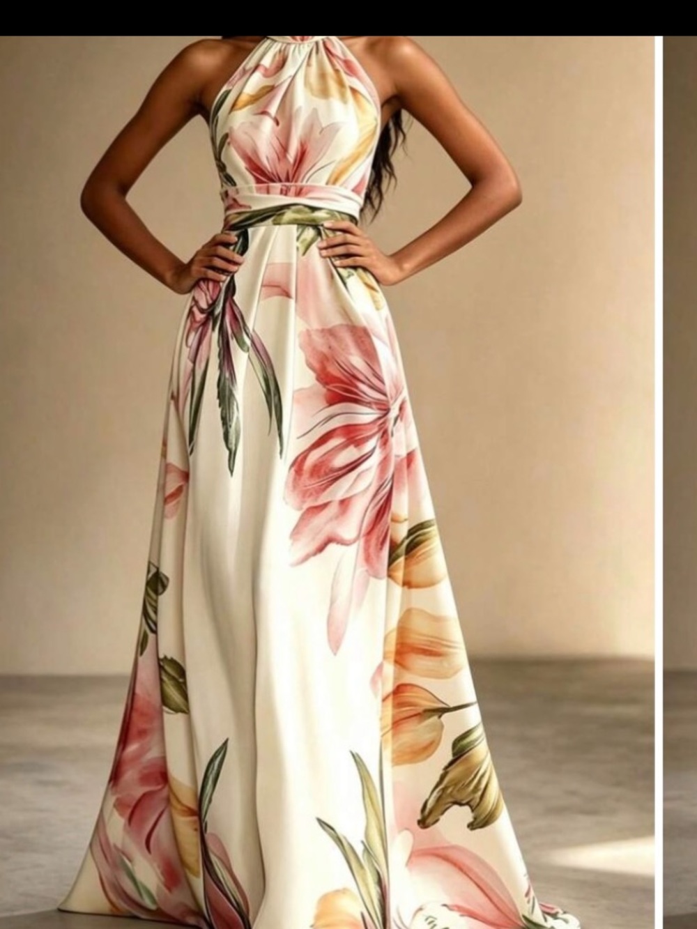 FLOWER Halter BOHO Dress in Cream & Pink
IT’S ABSOLUTELY BREATHTAKING. 3 left